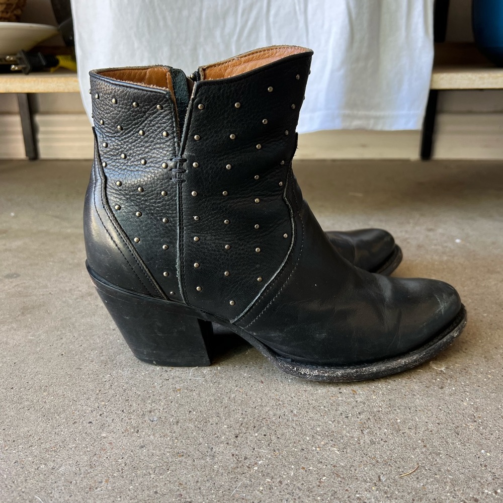 Harley Cowhide Leather Boots Lucchese.